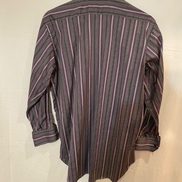 ETRO Mens Striped  Button Down Shirt Sz 41 - Picture 5 of 8
